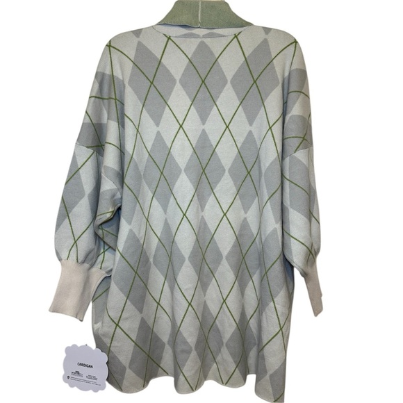 F•R•I•E•N•D•S Central Perk Argyle Cardigan Sweater Size L - Picture 3 of 13